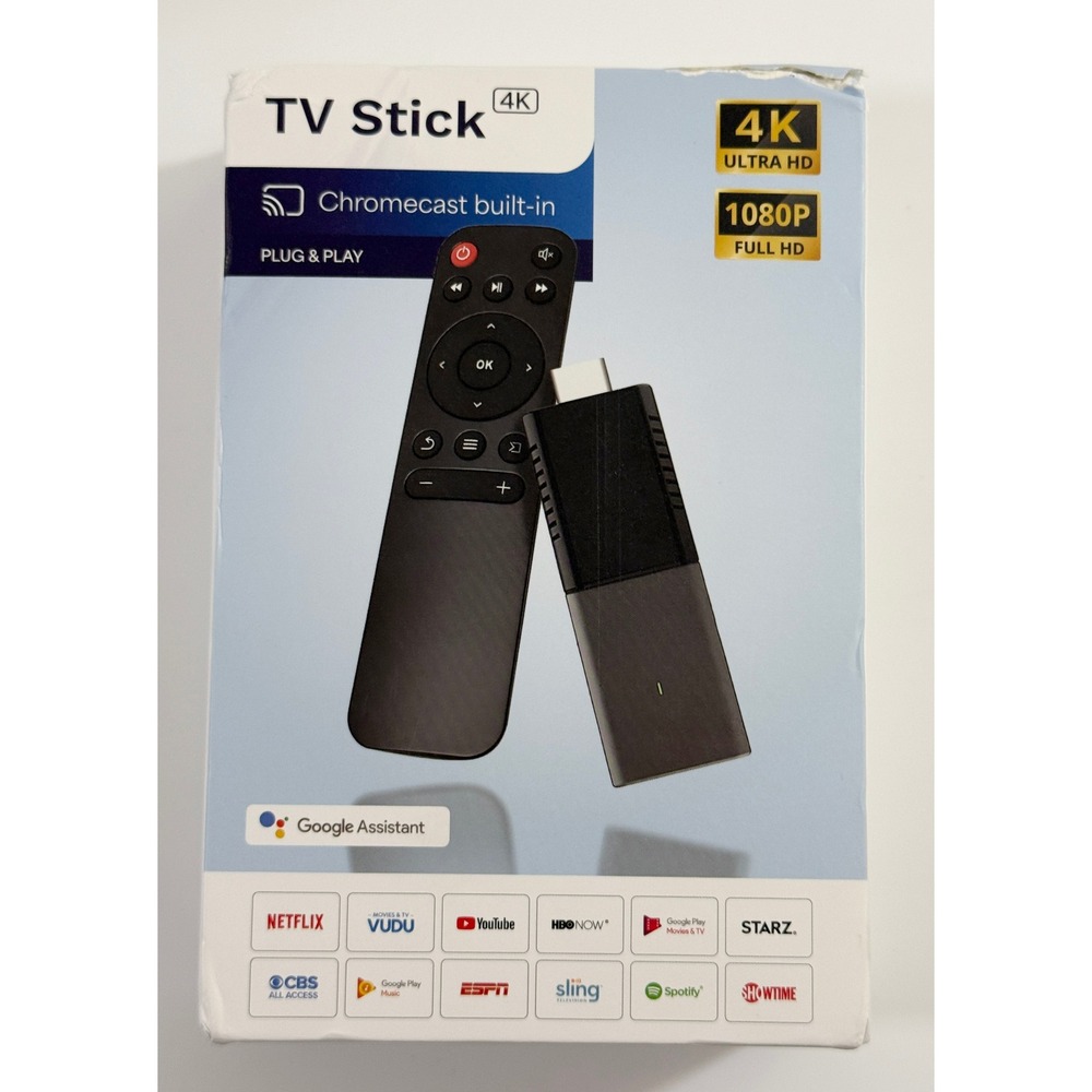 Smart TV Stick 4K UHD Chromecast Built in Android TV Google Assistant Remote‎